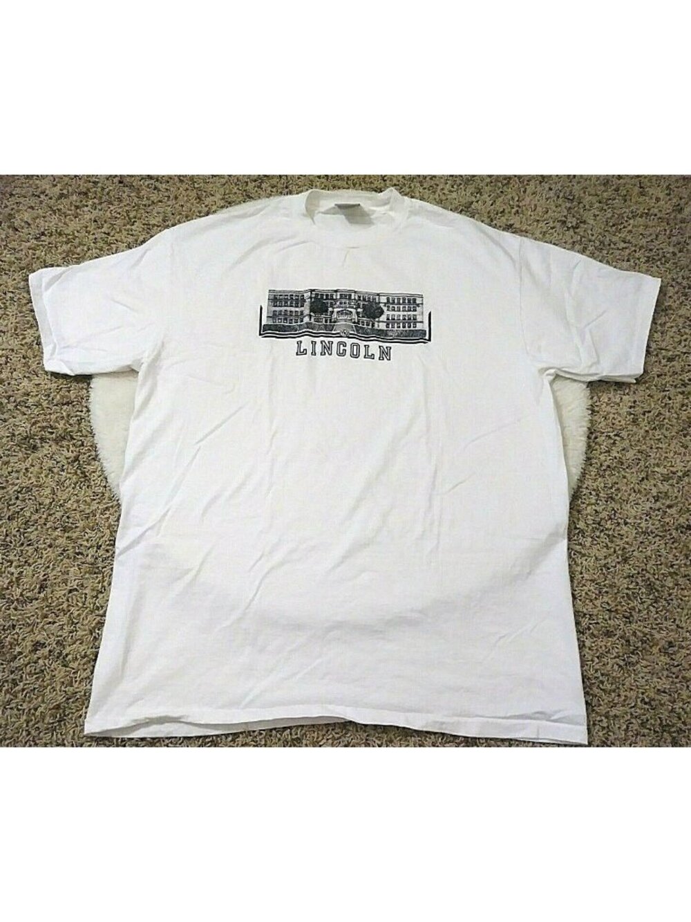 Lincoln High School T-Shirt Seattle Washington Lynx Size Cotton XL 1X